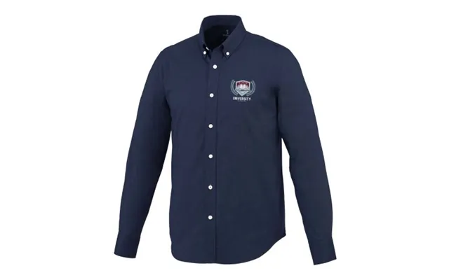 Promotional Vaillant Long Sleeve Men's Oxford Shirt Navy Branded With Your Logo