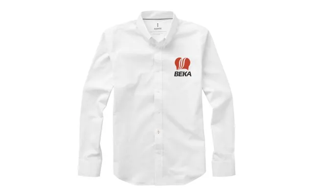 Promotional Vaillant Long Sleeve Men's Oxford Shirt White Branded With Your Logo