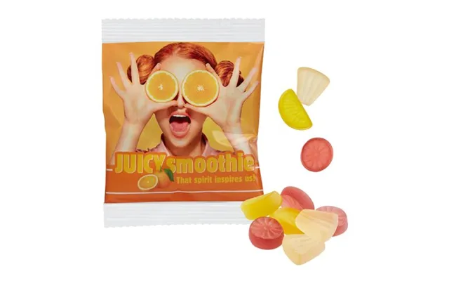 Promotional Vegan Exotic-fruits In A Compostable Bag White Branded With Your Logo