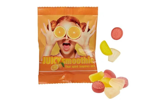 Promotional Vegan Exotic-fruits In A Conventional Bag White Custom Branded Merch With Logo For Bulk Corporate Gifts