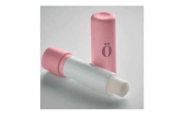 Promotional Vegan Lip Balm In Recycled Abs Pink Branded With Your Logo