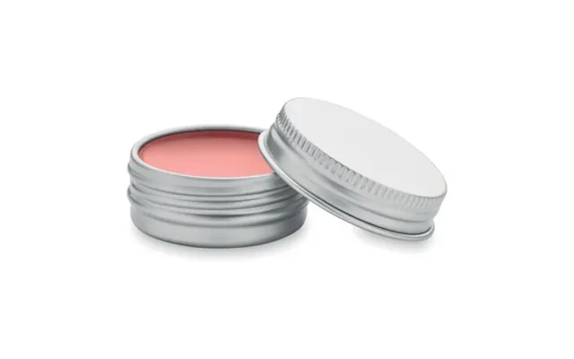 Promotional Vegan Lip Balm In Round Tin Pink Branded With Your Logo