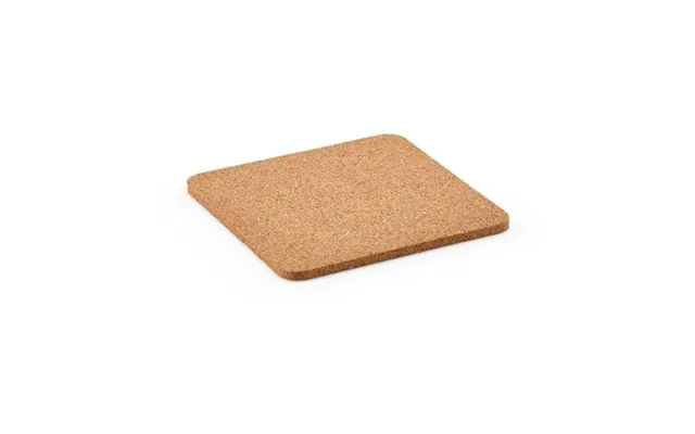 Promotional Vhils Individual Square Cork Coaster. Made In Portugal Natural Custom Branded Merch With Logo For Bulk Corpo