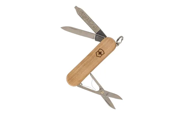 Promotional Victorinox Pocket Knife Classic Sd Wood Brown Custom Branded Merch With Logo For Bulk Corporate Gifts