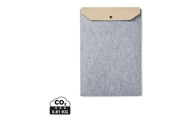 Promotional Vinga Albon Grs Recycled Felt 14 Laptop Sleeve Grey Branded With Your Logo