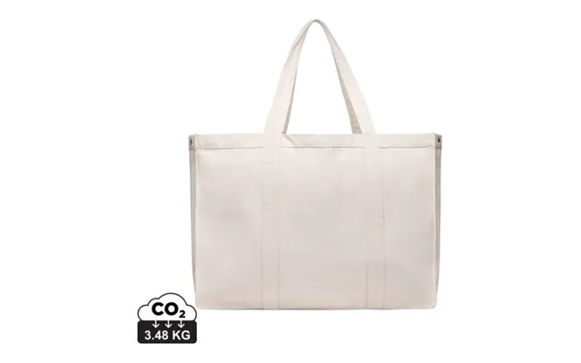 Promotional Vinga Hilo Aware Recycled Canvas Maxi Tote Bag Off White Branded With Your Logo