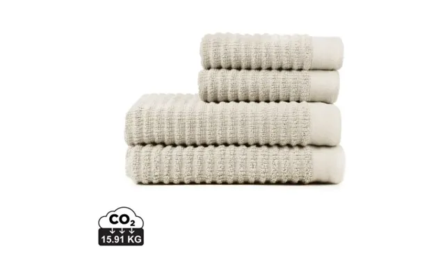 Promotional Vinga Landro Towel - 4 Pcs Set Off White Branded With Your Logo