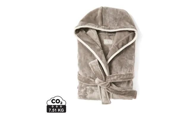 Promotional Vinga Louis Luxury Plush Grs Rpet Robe Size S-m Grey Branded With Your Logo product image