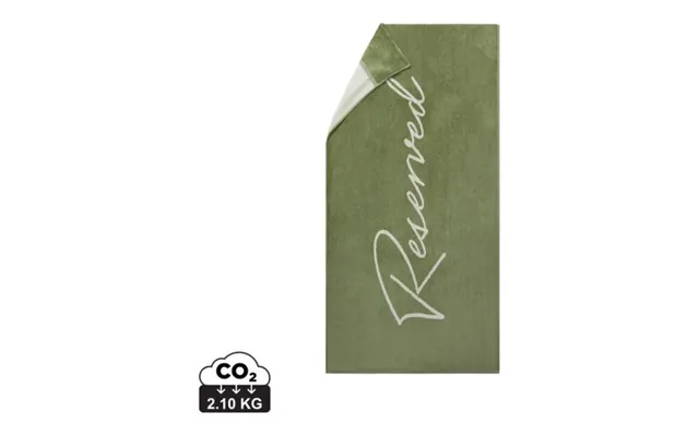 Promotional Vinga Lounge Chair Towel Green-white Branded With Your Logo
