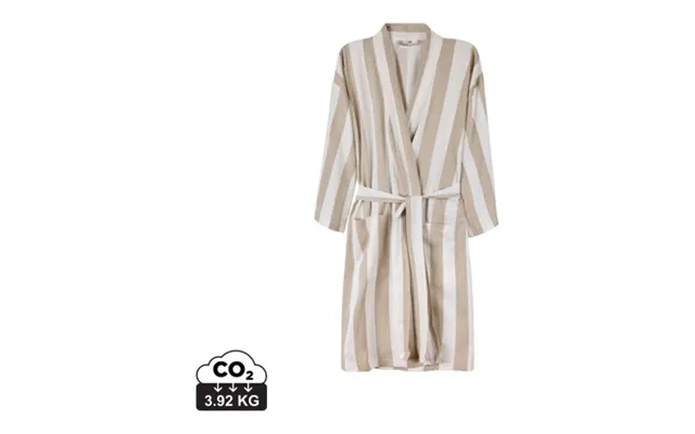 Promotional Vinga Ornos Grs Hammam Robe S M Beige-white Branded With Your Logo product image