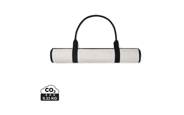 Promotional Vinga Volonne Aware Recycled Canvas Beach Mat Off White-black Branded With Your Logo