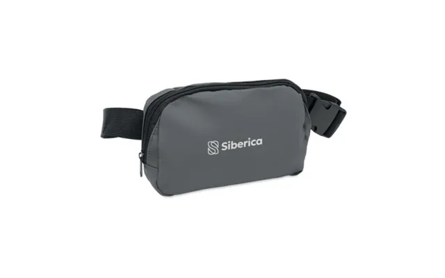 Promotional Waist Bag In 210d Polyester Grey Branded With Your Logo