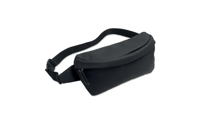 Promotional Waist Pack In 600d Rpet Black Branded With Your Logo