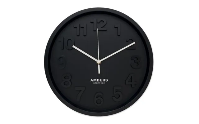 Promotional Wall Clock In Pp Black Custom Branded Merch With Logo For Bulk Corporate Gifts