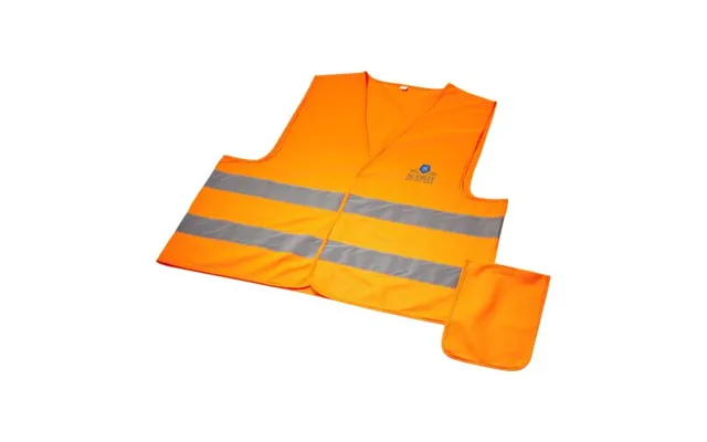 Promotional Watch-out Xl Safety Vest In Pouch For Professional Use Neon Orange Branded With Your Logo product image