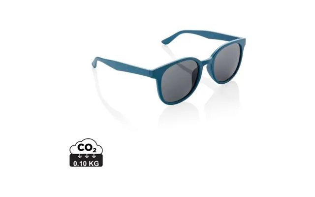 Promotional Wheat Straw Fibre Sunglasses Blue Branded With Your Logo