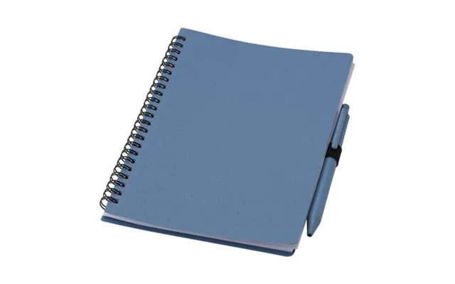 Promotional Wheat Straw Notebook With Pen Massimo Brown Branded With Your Logo