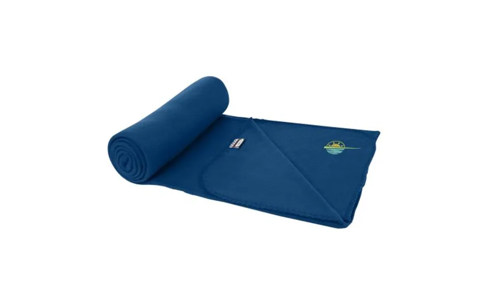 Promotional Willow Rpet Polar Fleece Blanket Deep Blue Branded With Your Logo