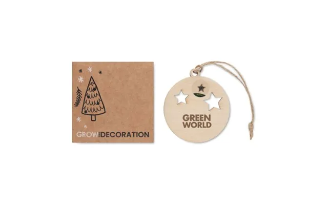 Promotional Wooden Bauble Shape Hanger Wood Custom Branded Merch With Logo For Bulk Corporate Gifts