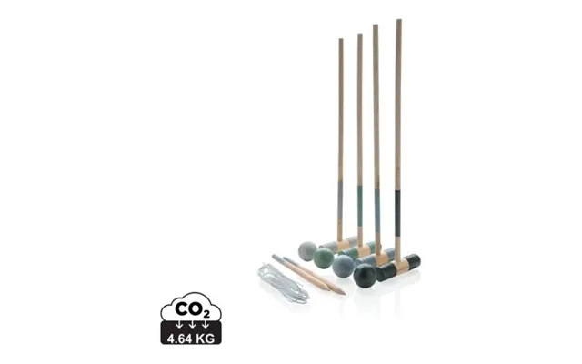 Promotional Wooden Croquet Set Brown Branded With Your Logo