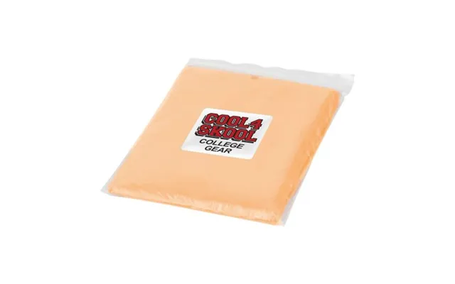 Promotional Ziva Disposable Rain Poncho Orange Branded With Your Logo