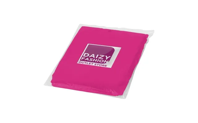 Promotional Ziva Disposable Rain Poncho Pink Branded With Your Logo product image