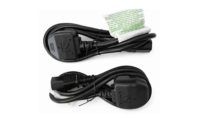 Alphacores Uk Power Cable 1.5m Kettle Lead 13a Pc Monitor Tv - Twin Pack