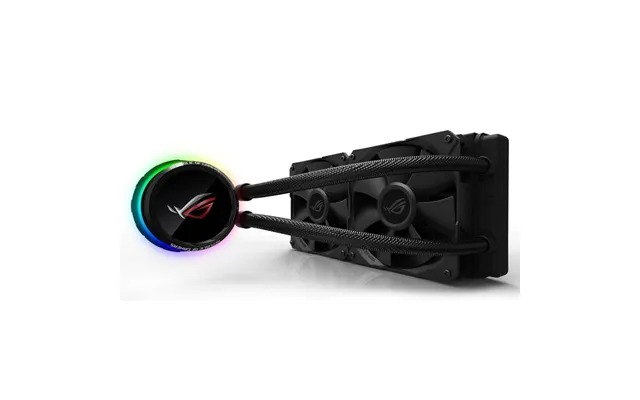 Asus Rog Ryuo 240mm Liquid Cpu Cooler 2 X 12cm Pwm Fan Full Colour Oled Display Rgb