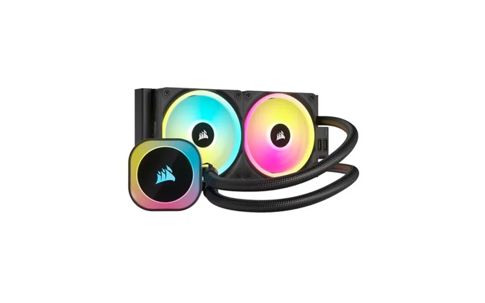 Corsair Icue Link H100i 240mm Rgb Liquid Aio Cpu Cooler - White With Qx120 Rgb Fans
