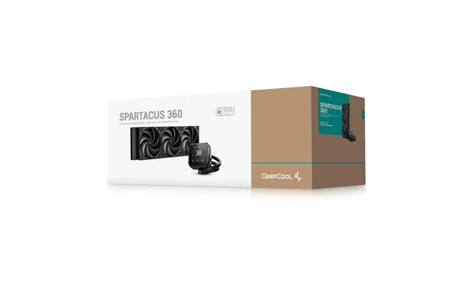Deepcool Spartacus 360 Aio - 3.4 Inch Lcd, Gen 6 Pump, Ai Cooling Black