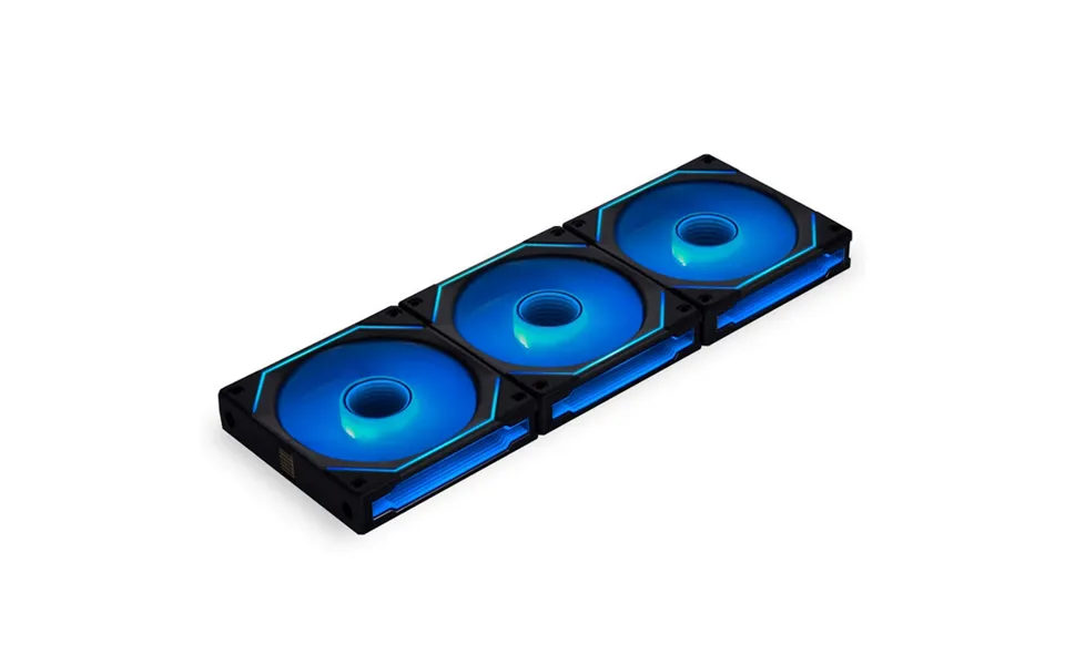 Lian-li Uni Sl120 Inf Addressable Rgb Black 120mm Fan Triple Pack With Controller
