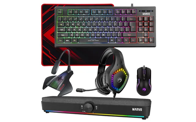 Marvo Scorpion 6-product - Rgb Gaming & Streaming Bundle