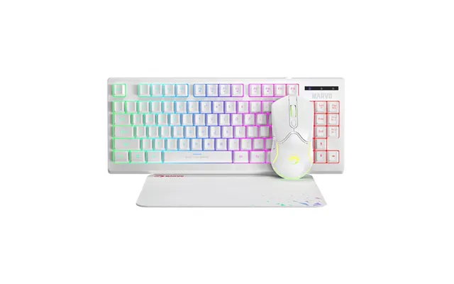 Marvo Scorpion Cm310 Loot 30 3 In 1 Rgb Wired Gaming Keyboard Mouse Mat Bundle Wh