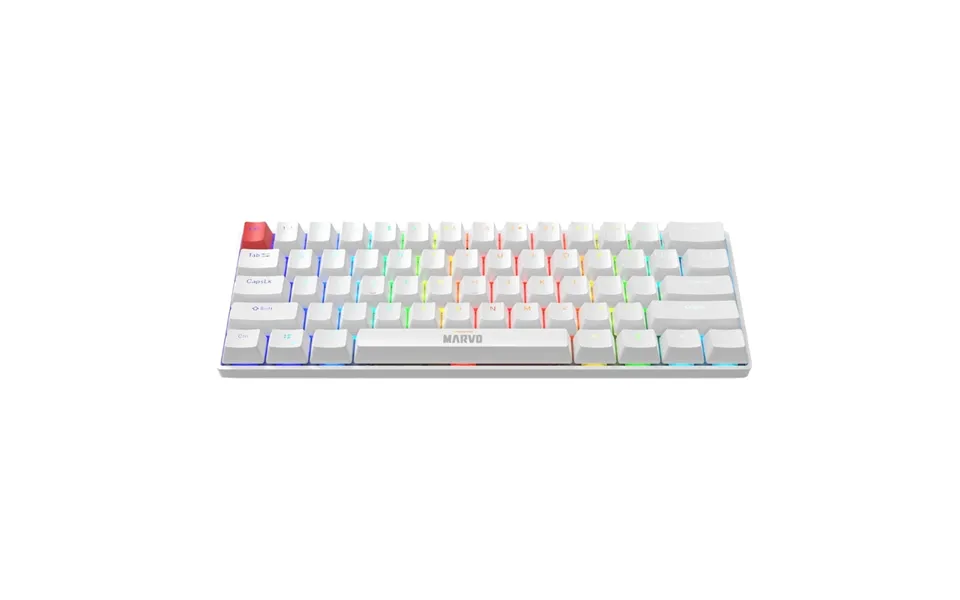 Marvo Scorpion Kg933g Saber 61 Wired Mechanical Rgb Layout Gaming Keyboard White