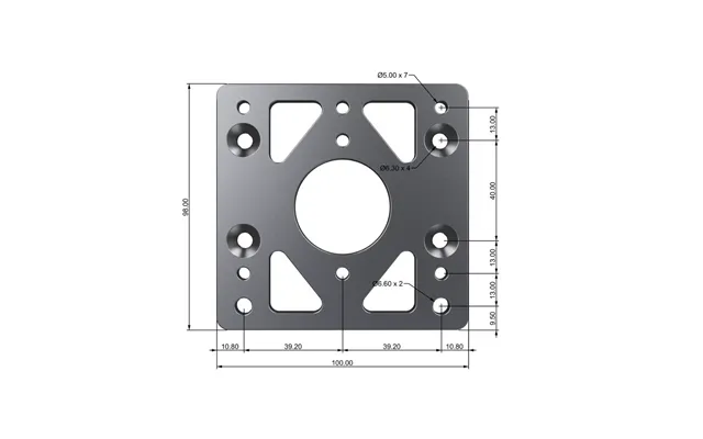Moza Racing Wheel Base Adapter Plate For All Moza Wheelbases Rs049