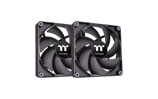 Thermaltake Ct120 Pwm Pc Cooling Case Fans 2 Pack Black Cl-f147-pl12bl-a