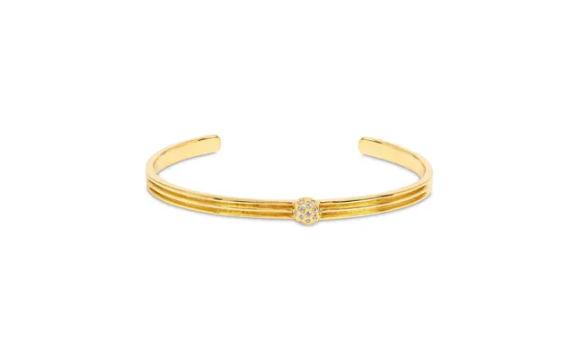Athena Gold Cuff Bracelet With Sparkles