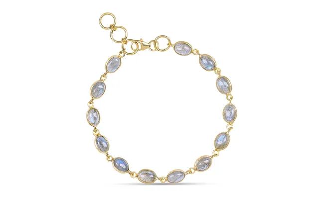 Luna Labradorite Gold Chain Bracelet