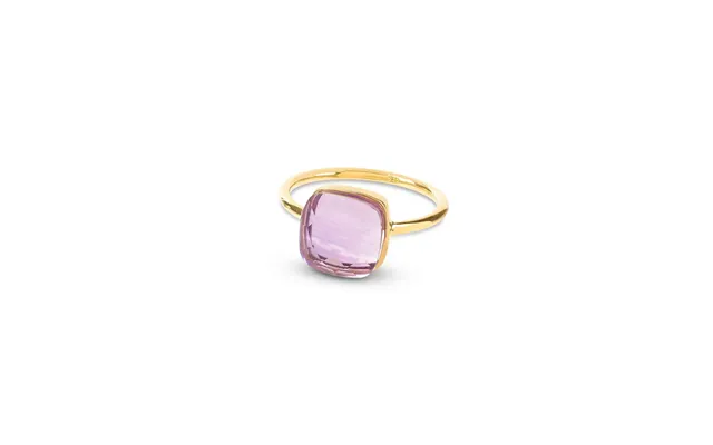Sophia Amethyst Gold Ring - Largest 9 Us R Uk 59 Eu