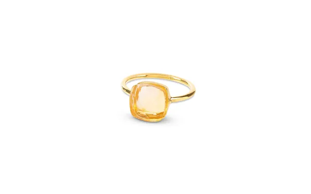 Sophia Citrine Gold Ring - Largest 9 Us R Uk 59 Eu
