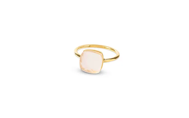 Sophia Rose Quartz Gold Ring - Largest 9 Us R Uk 59 Eu