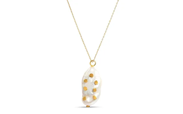 Venus Gold Chain Necklace With Pearl And Barnacle Pendant - Standard 45 Cm 5 Cm Extension