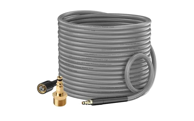 10m Pressure Washer Replacement Rubber Hose For Karcher K2-k7 & M22 14mm Kink-resistant 3600psi Jet Wash Flexible Hose W