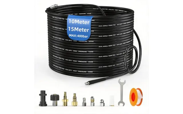 15m High Pressure Washer Drain Pipe Hose Cleaning Kit For Karcher K2-k7