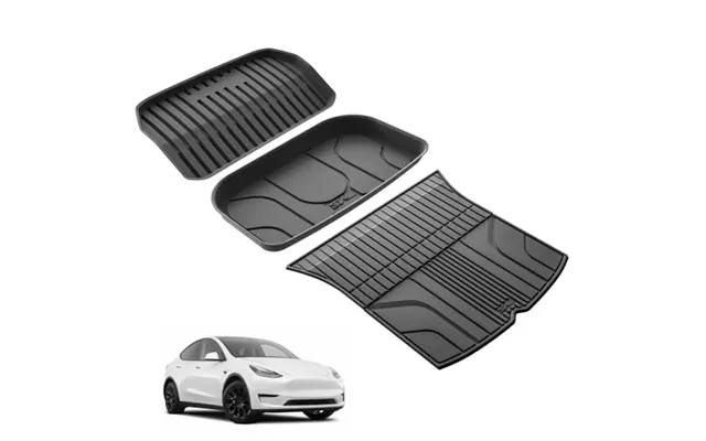 3w Boot Liner Custom Fit Tesla Model Y 2021-2024,dog Friendly Tpe All Weather Trunk Mat,waterproof Anti-slip Easy To Cle product image