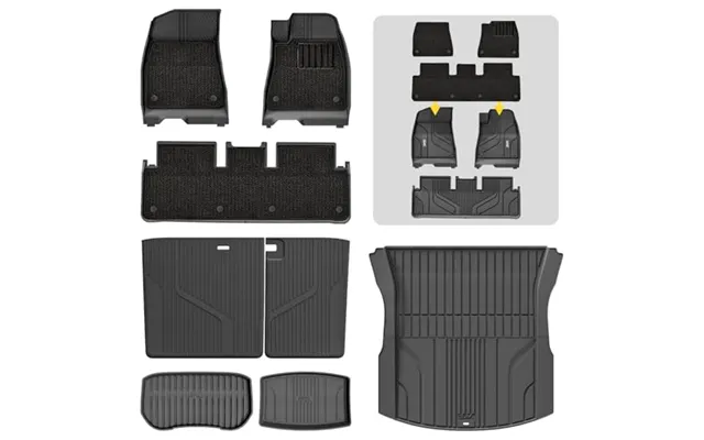 3w Floor Mats & Carpets & Boot Liners & Seats Back Cover Fit For Tesla Model 3 2024 2025 2026 Highland - Tpe All Weather product image