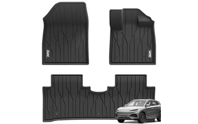 3w Floor Mats Fit For Byd Atto 3 Yuan Plus 2022-2026 - All Weather Dog Friendly Tpe Floor Liner