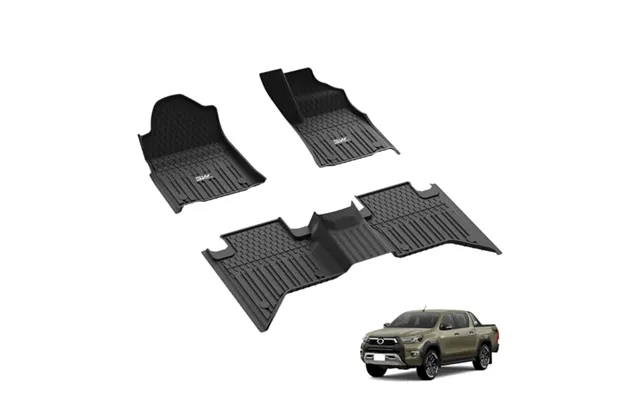 3w Floor Mats Fit For Toyota Hilux 2020-2026 Not For Manual Or Hybrid - All Weather Thorexâ Car Protection Floor Liner product image