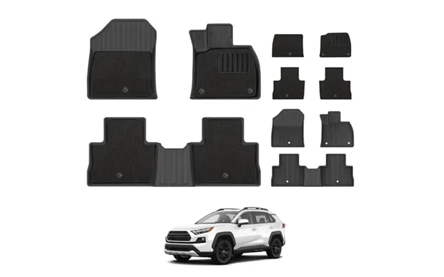 3w Floor Mats Fit For Toyota Rav4 Xa50 2019-2024 2025 With Carpets On Top - Tpe All Weather Custom Boot Car Mat product image