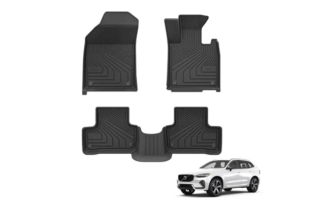 3w Floor Mats Fit For Volvo Xc60 2019-2026 Not For Plug-in Hybrid - All Weather Dog Friendly Thorexâ Tpe Car Mat product image